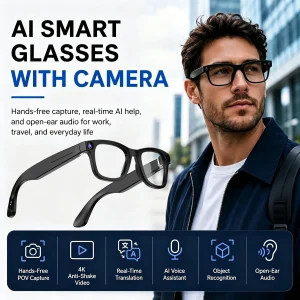 AI Smart Glasses With 4k Camera - Thumbnail Image 6