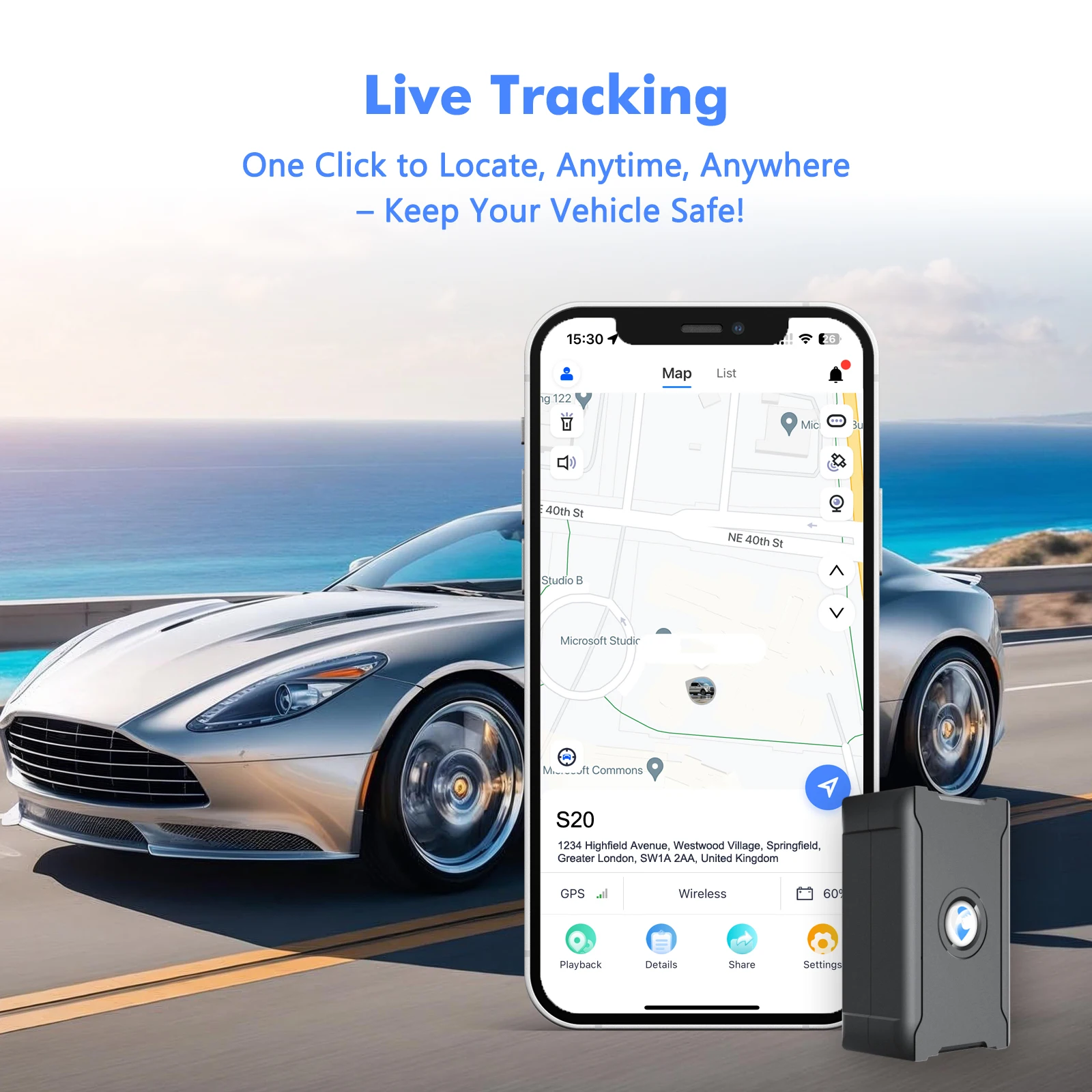 Vehicle GPS Tracker Anti-Theft Tracking Locator - Image 2
