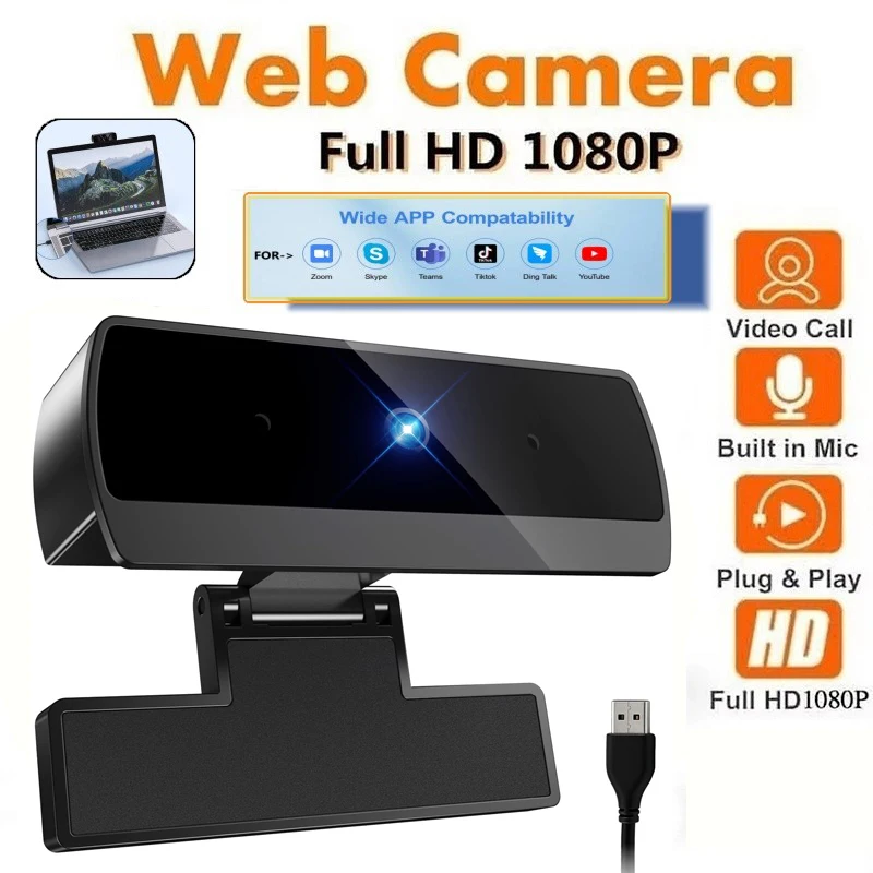 Webcam with Microphone Full HD Video - Image 1