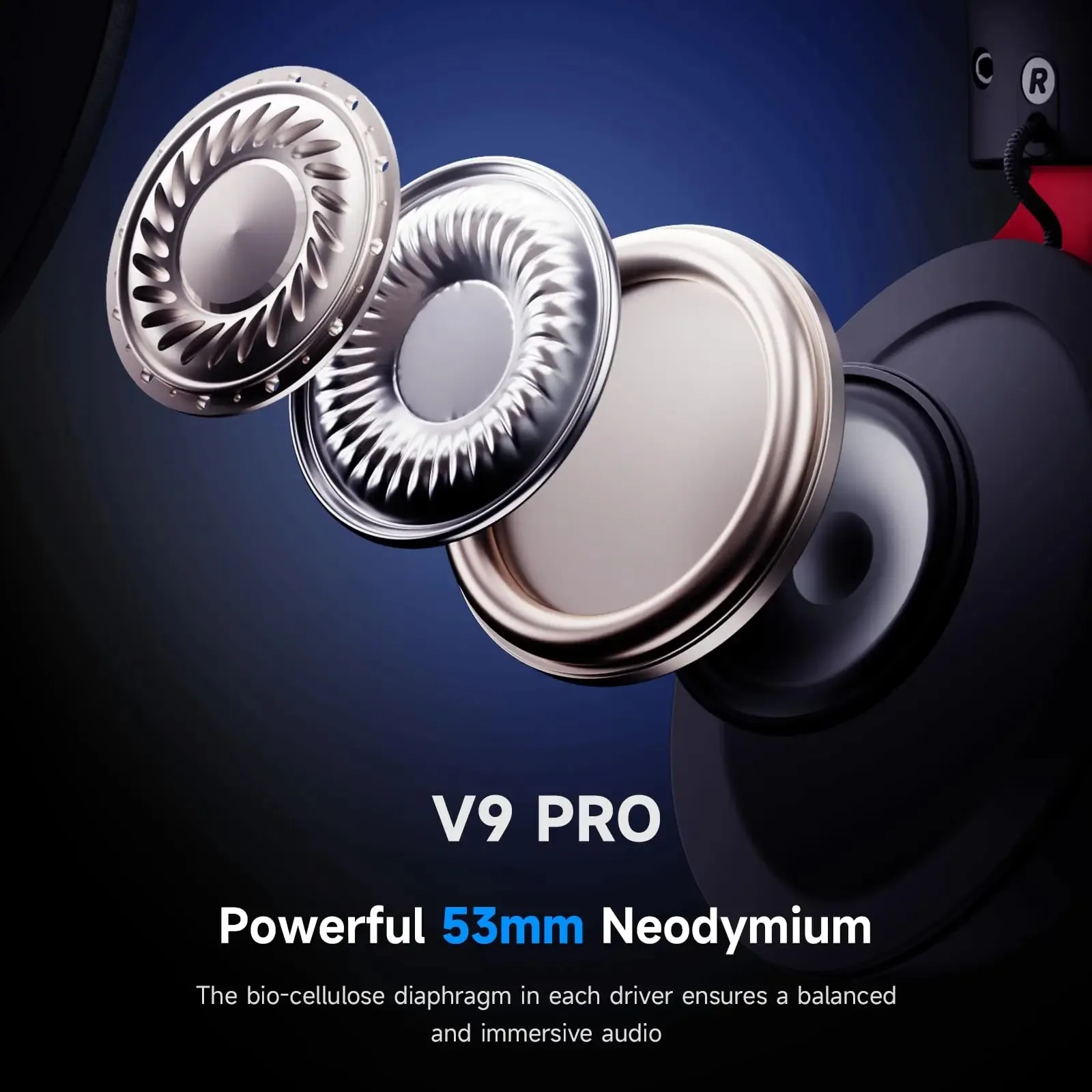 V9 Pro Wireless Gaming Headset 7.1Surround Sound Noise Canceling - Image 4