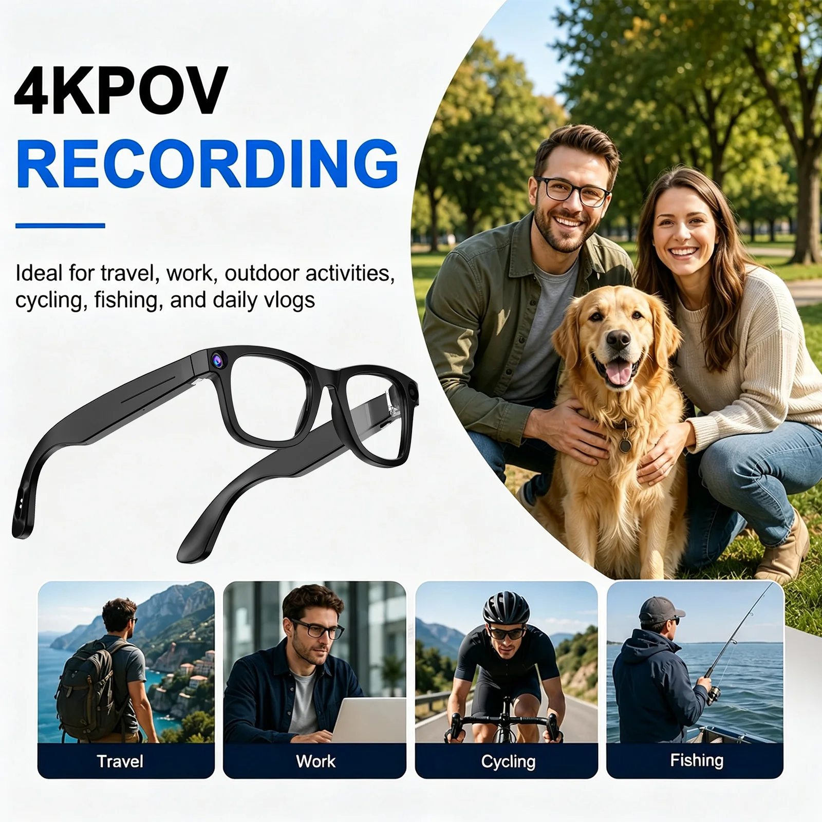 AI Smart Glasses With 4k Camera - Image 2
