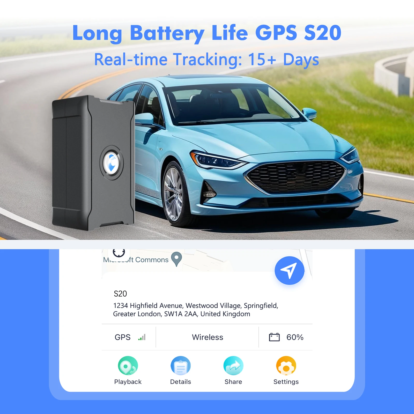 Vehicle GPS Tracker Anti-Theft Tracking Locator - Image 1
