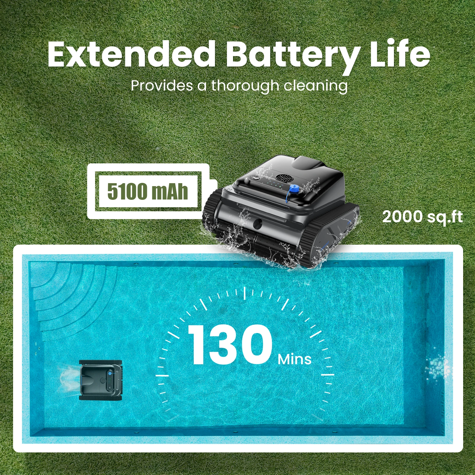 Auto Cordless Swimming Pool Cleaner - Image 4