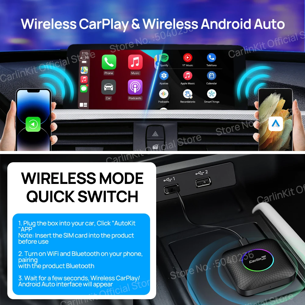 CarPlay AI Box Auto Wireless CarPlay Adapter - Image 3